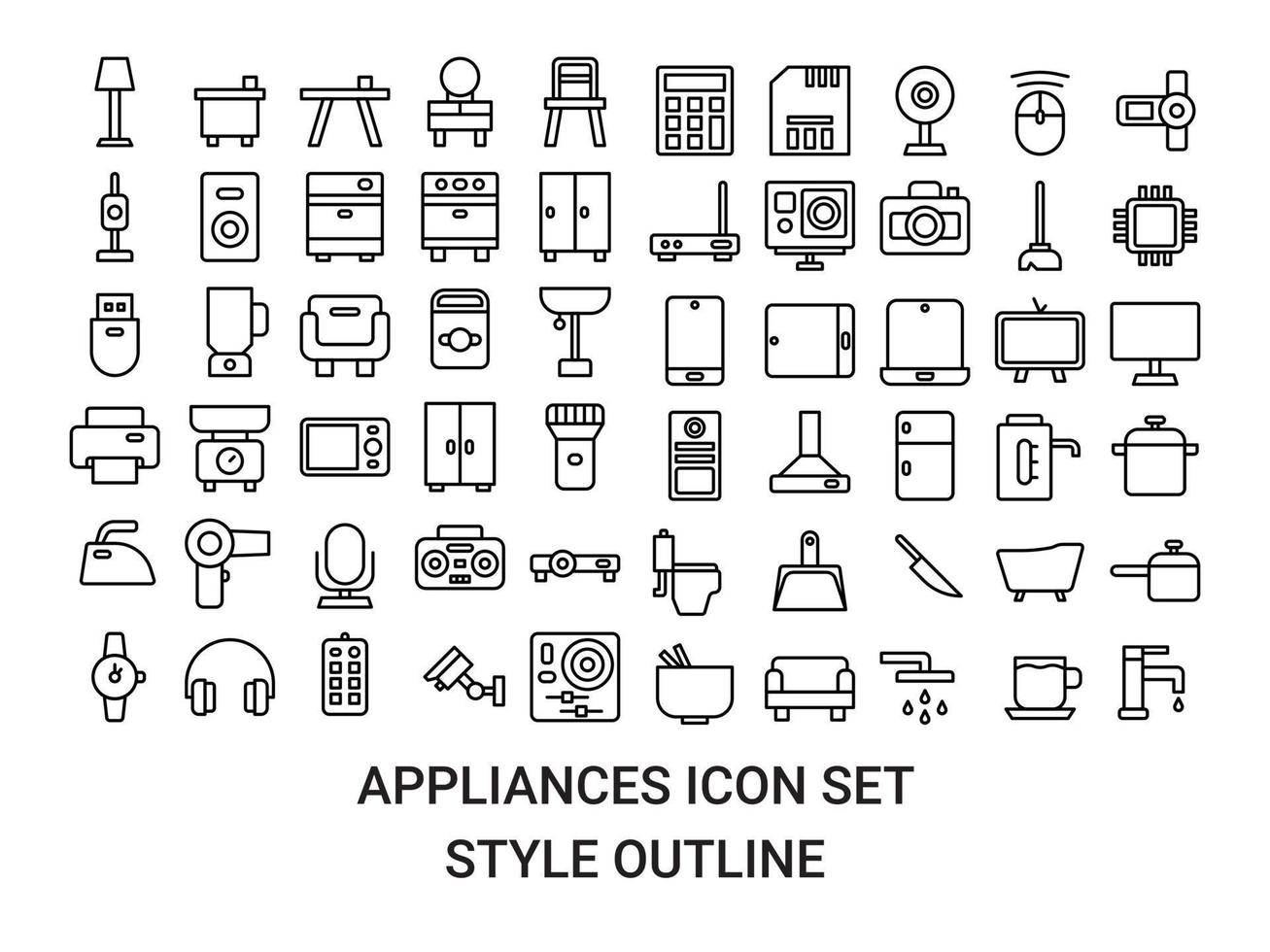 ilustración vectorial y logotipo icono de electrodomésticos perfecto. signo de icono de la colección moderna para el concepto móvil y el diseño de aplicaciones web. bonito diseño perfecto. vector