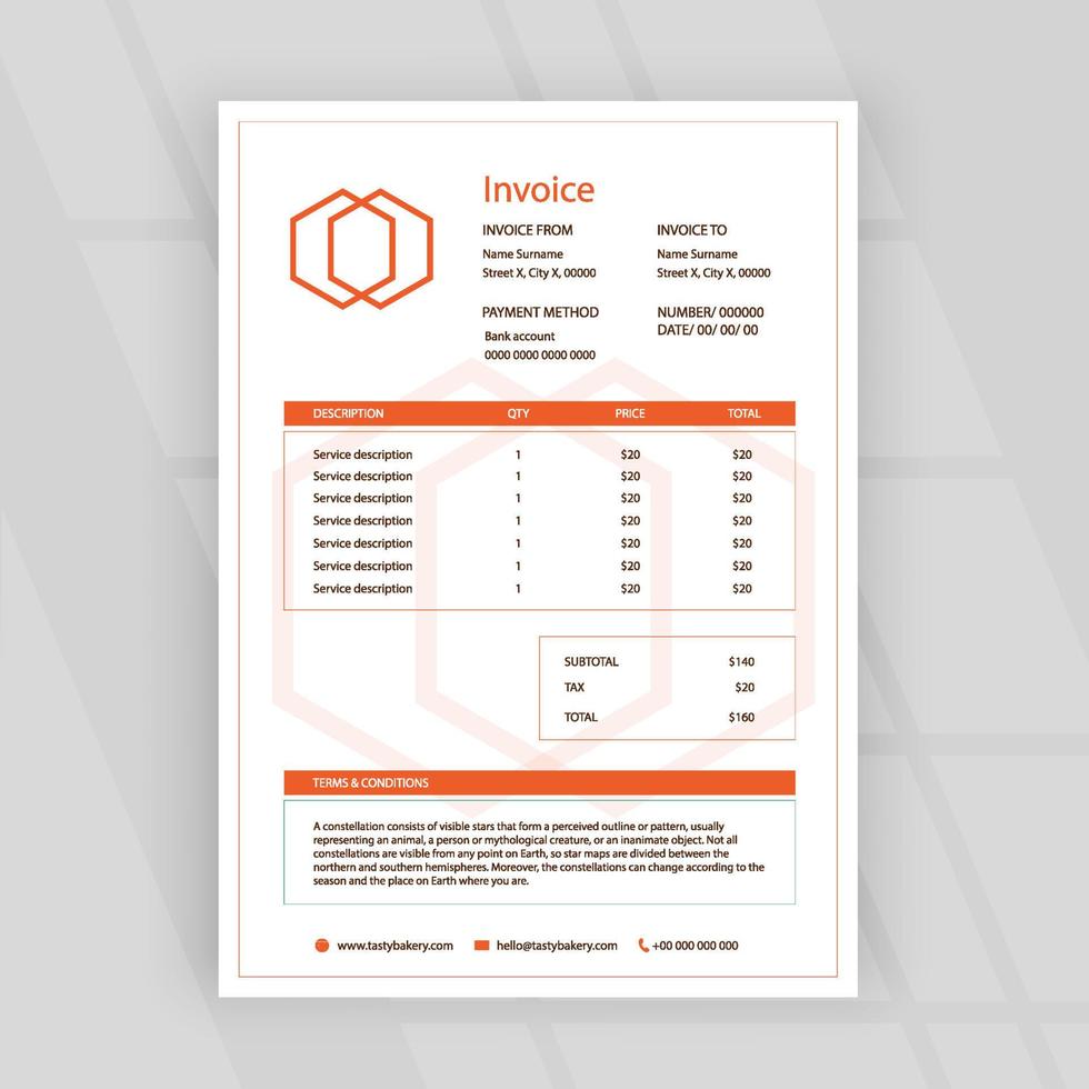 Corporate business  invoice template business branding identity design template vector