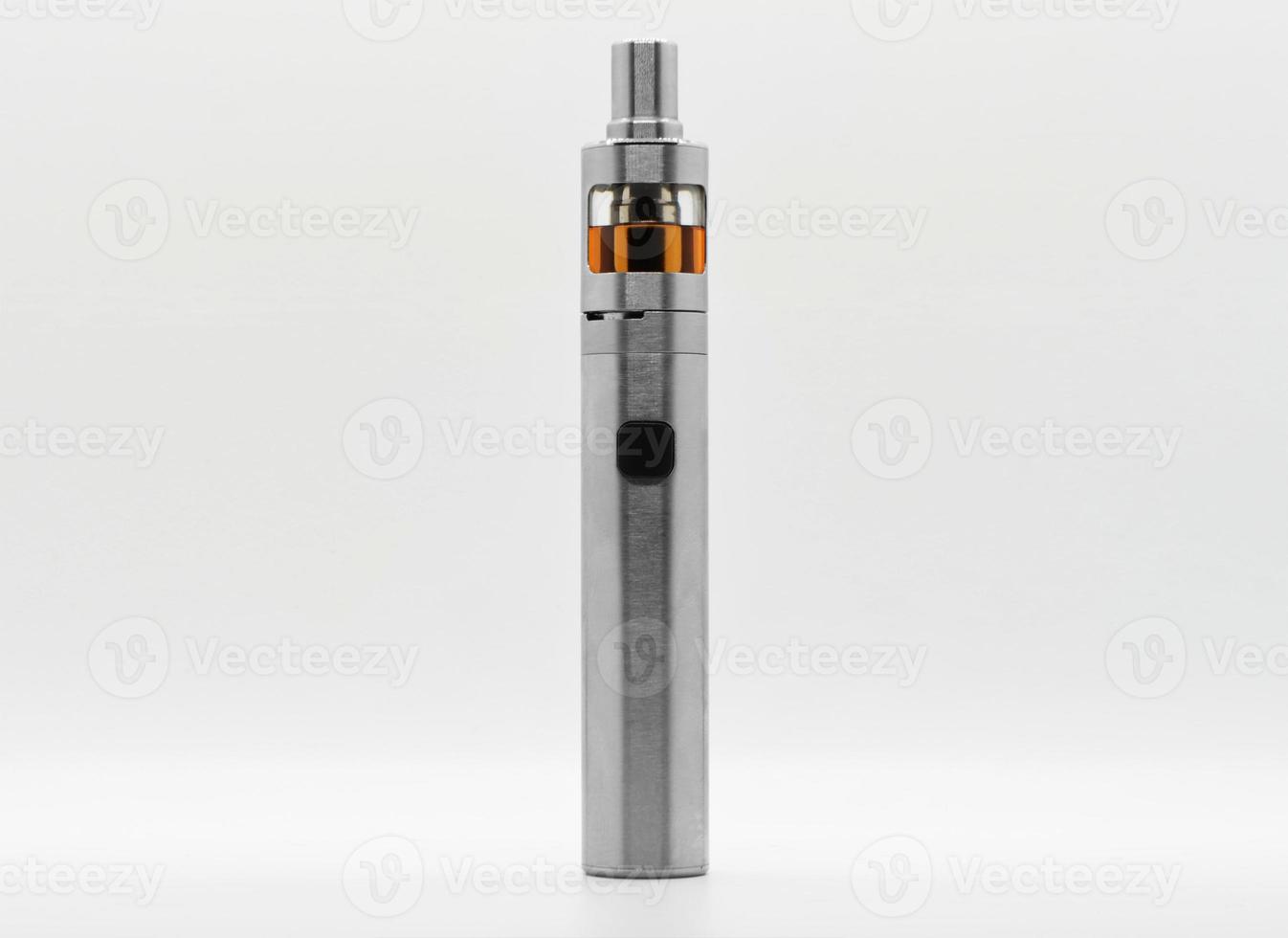 Electronic cigarette on isolated background. E-cigarette for vaping. photo