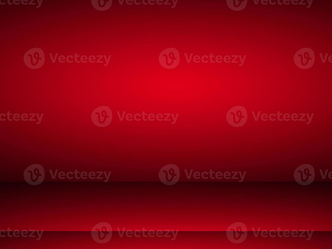 Abstract smooth red studio room background used for product display, banner, template photo