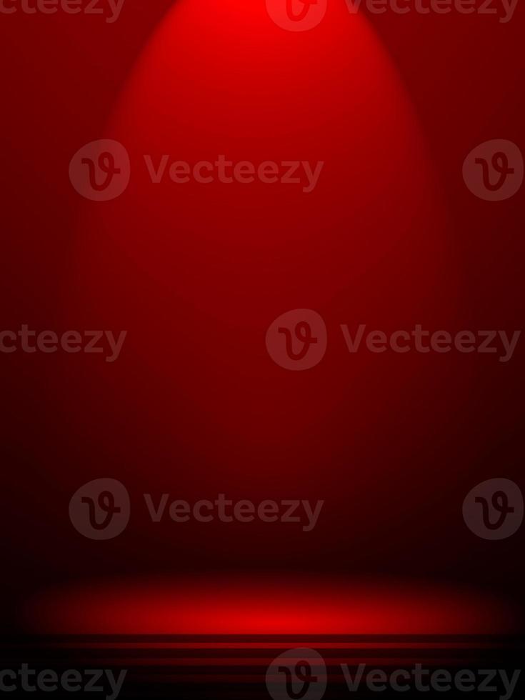 Empty room red and black background photo