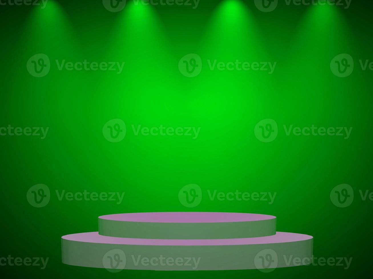 Abstract green background with smooth gradient used for web design templates, product studio room photo