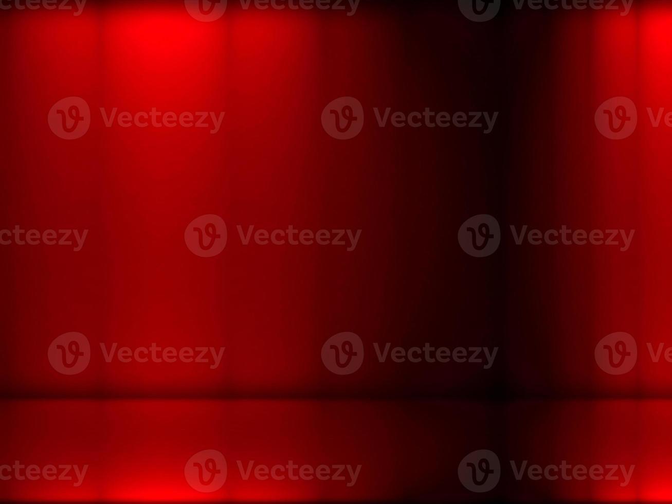 Abstract black and Red gradient. Plain studio background photo