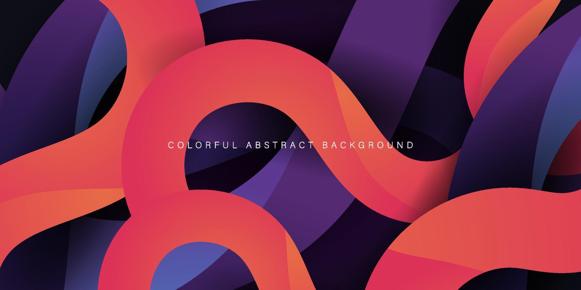 Fondo de capas de forma colorida brillante abstracto moderno. eps10 vector
