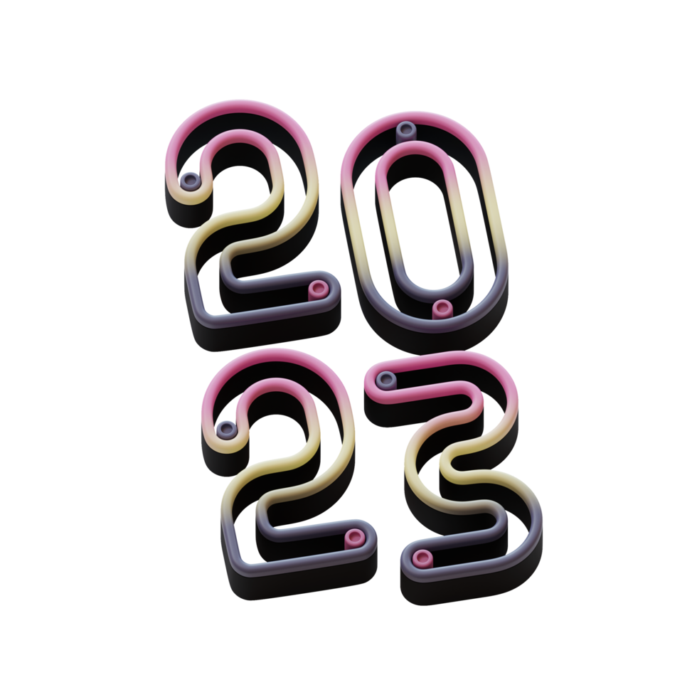 2023 3D Typography 05 png