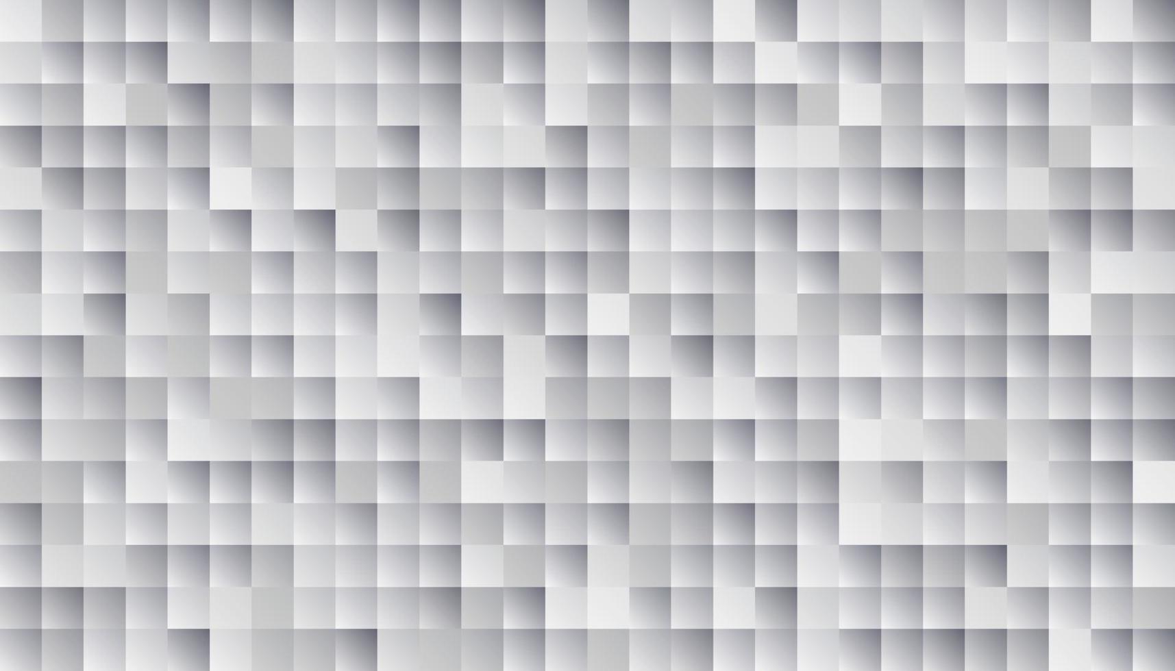 Abstract white and gray geometric squares pattern mosaic background texture vector