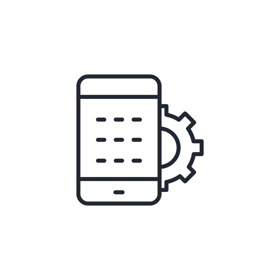 api iconos símbolo elementos vectoriales para infografía web vector