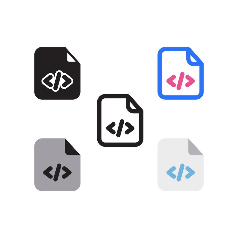 Coding File Pack vector