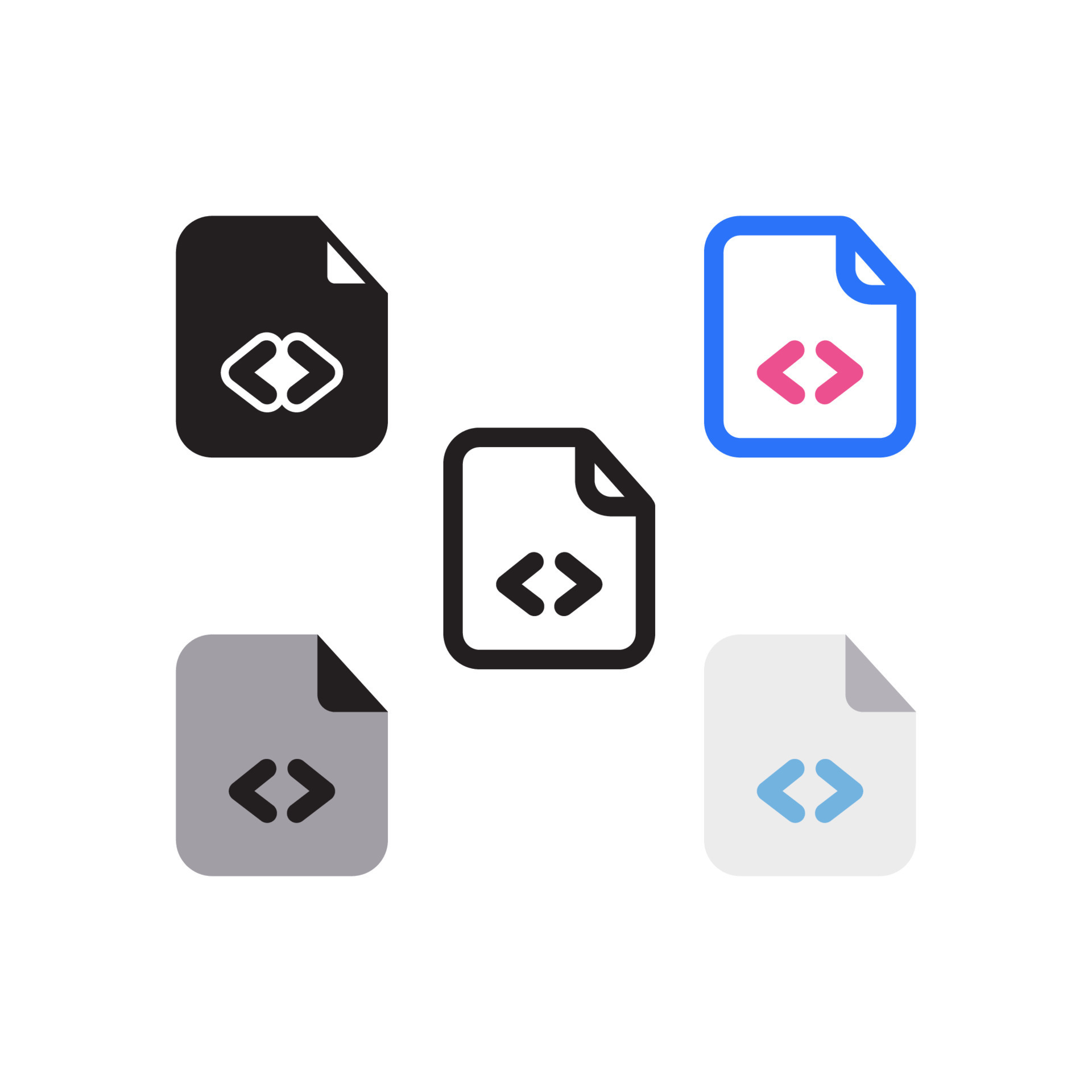 Coding File Pack 12625465 Vector Art at Vecteezy