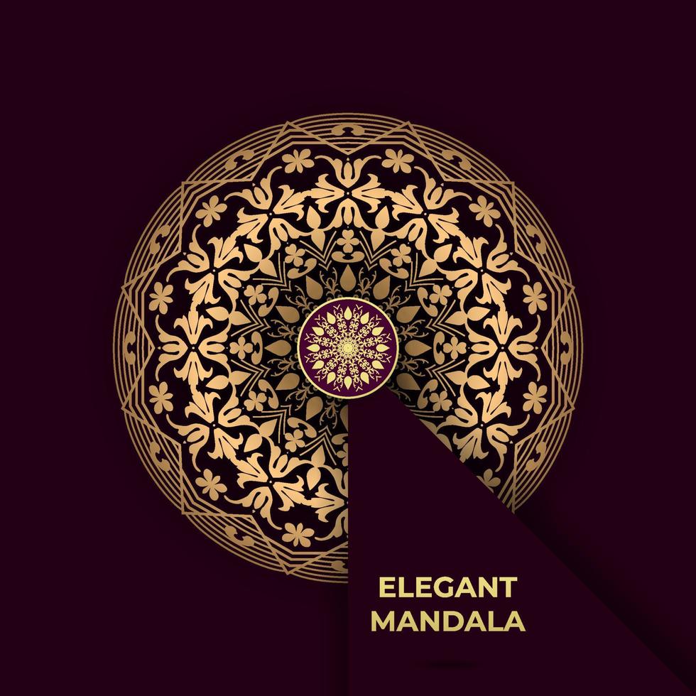 Luxury Decorative Mandala background Design, Mandala background for cover, invitation card, backdrop vector