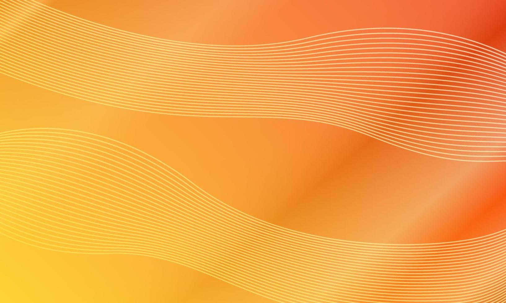 shining orange diagonal gradient with wave line pattern. abstract, modern and colorful style. great for background, wallpaper, card, cover, poster, banner or flyer vector