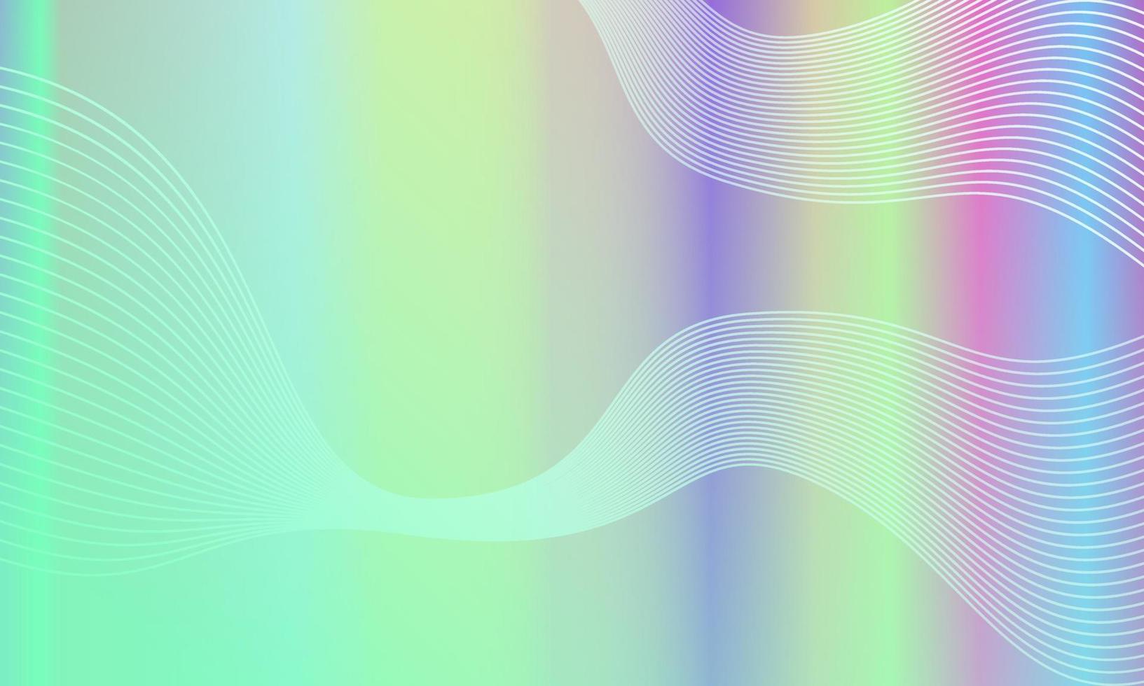 shining vertical gradient with wave line pattern. abstract, modern and colorful style. green, blue, pink. great for background, wallpaper, card, cover, poster, banner or flyer vector