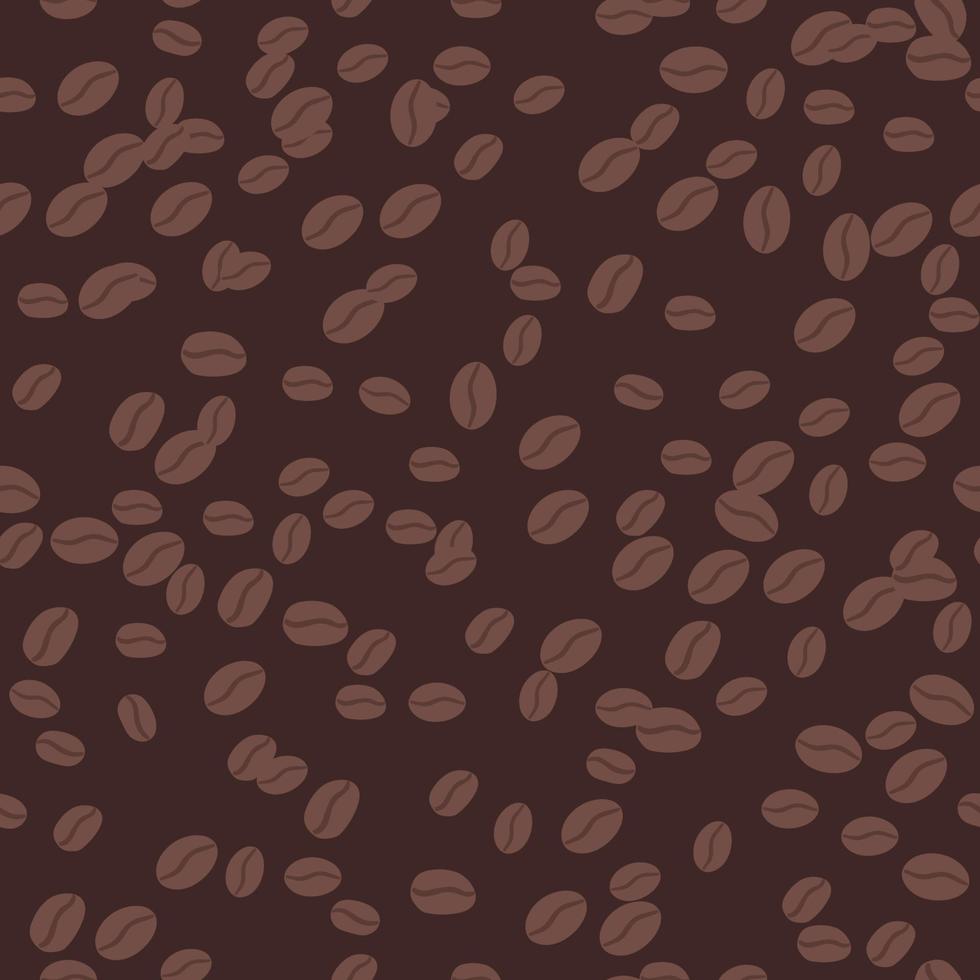 coffee beans seamless pattern Beautiful print in pastel tones. Background for textile, clothes, coffee shops, cafe and decor. Cute illustration vector