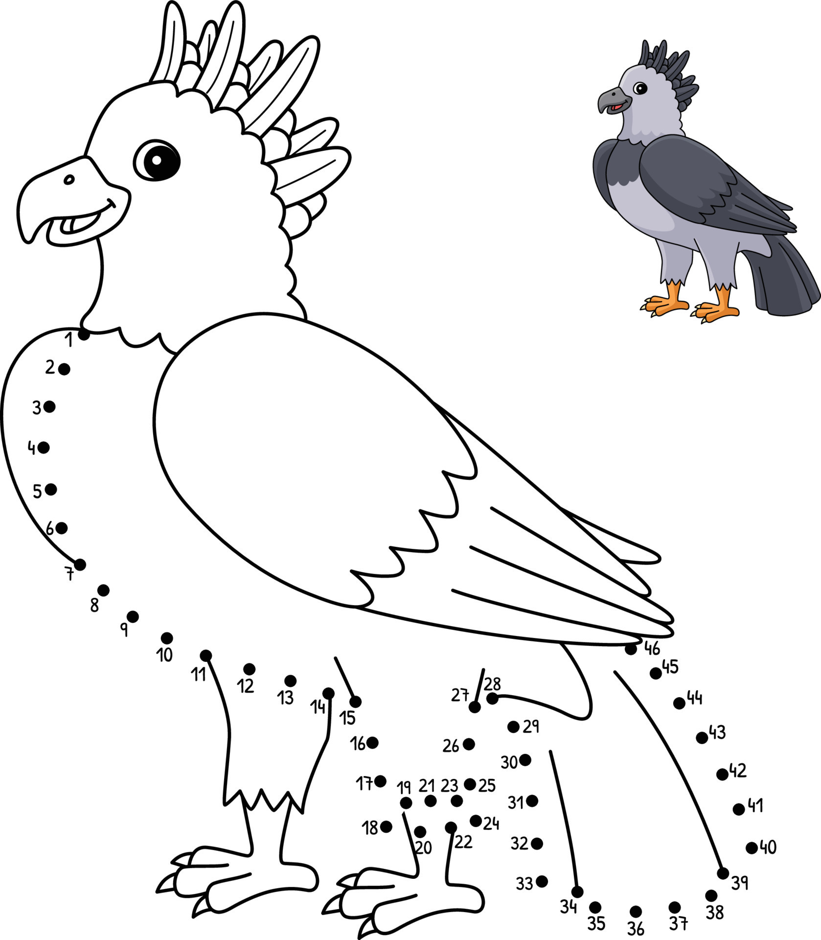 harpy eagle coloring pages