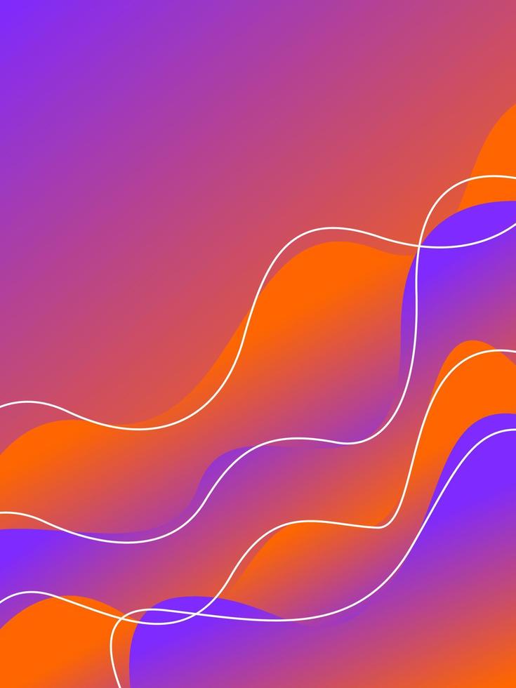 Colorful wave background vector