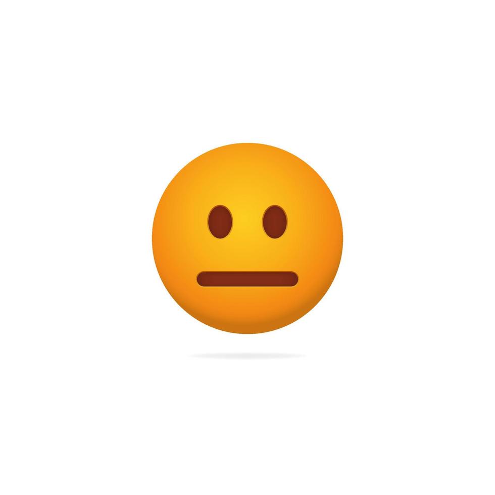 Emoji poker face. Dispassionate expression of yellow character with neutral  mood expressionless social indifference absence of vivid emotions and  complete calmness to vector of what is happening. 12627497 Vector Art at  Vecteezy