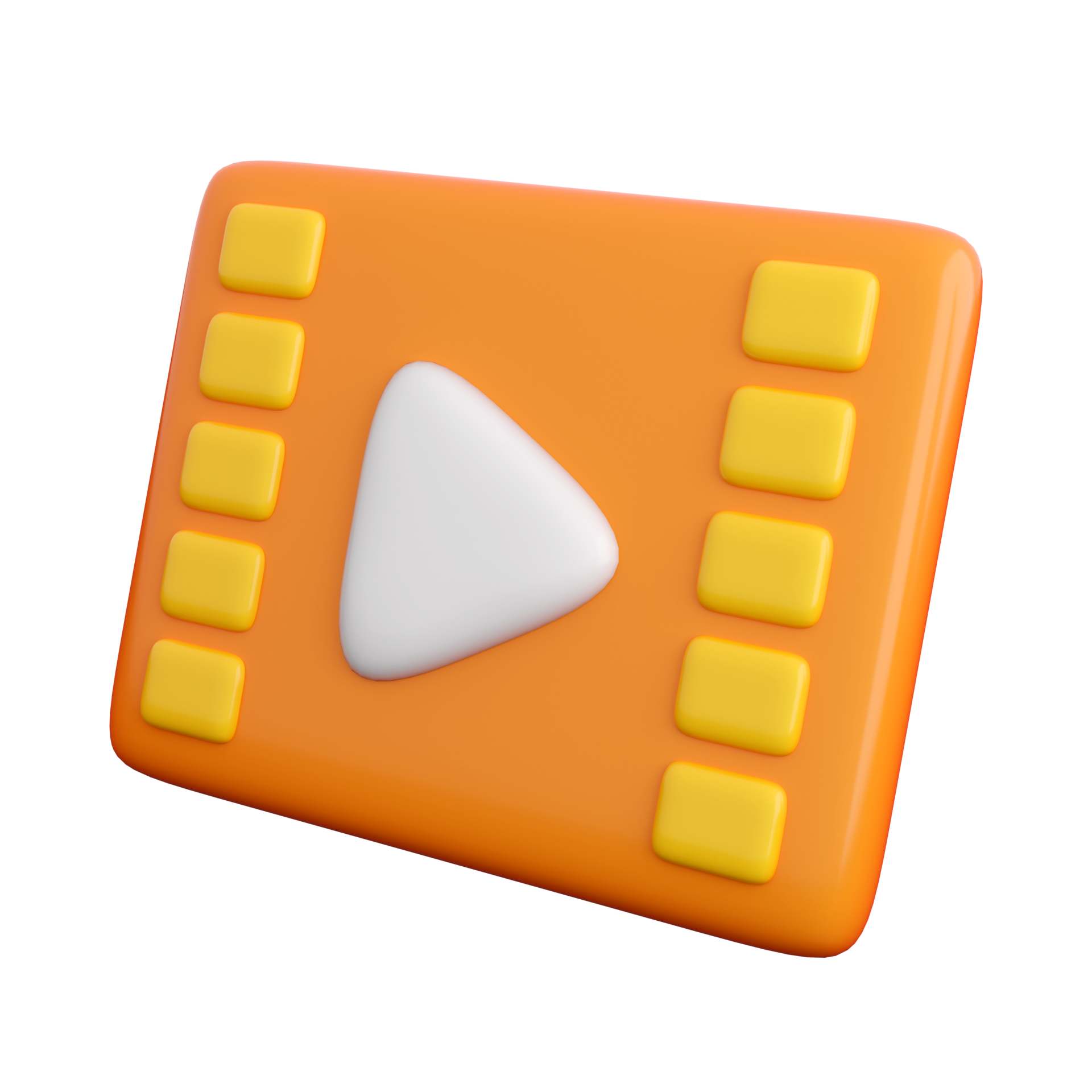 3d Play Video Icon With Cinema Frame Playing Streaming Video Social 3d-play-video-icon-with-cinema-frame-playing-streaming-video-social
