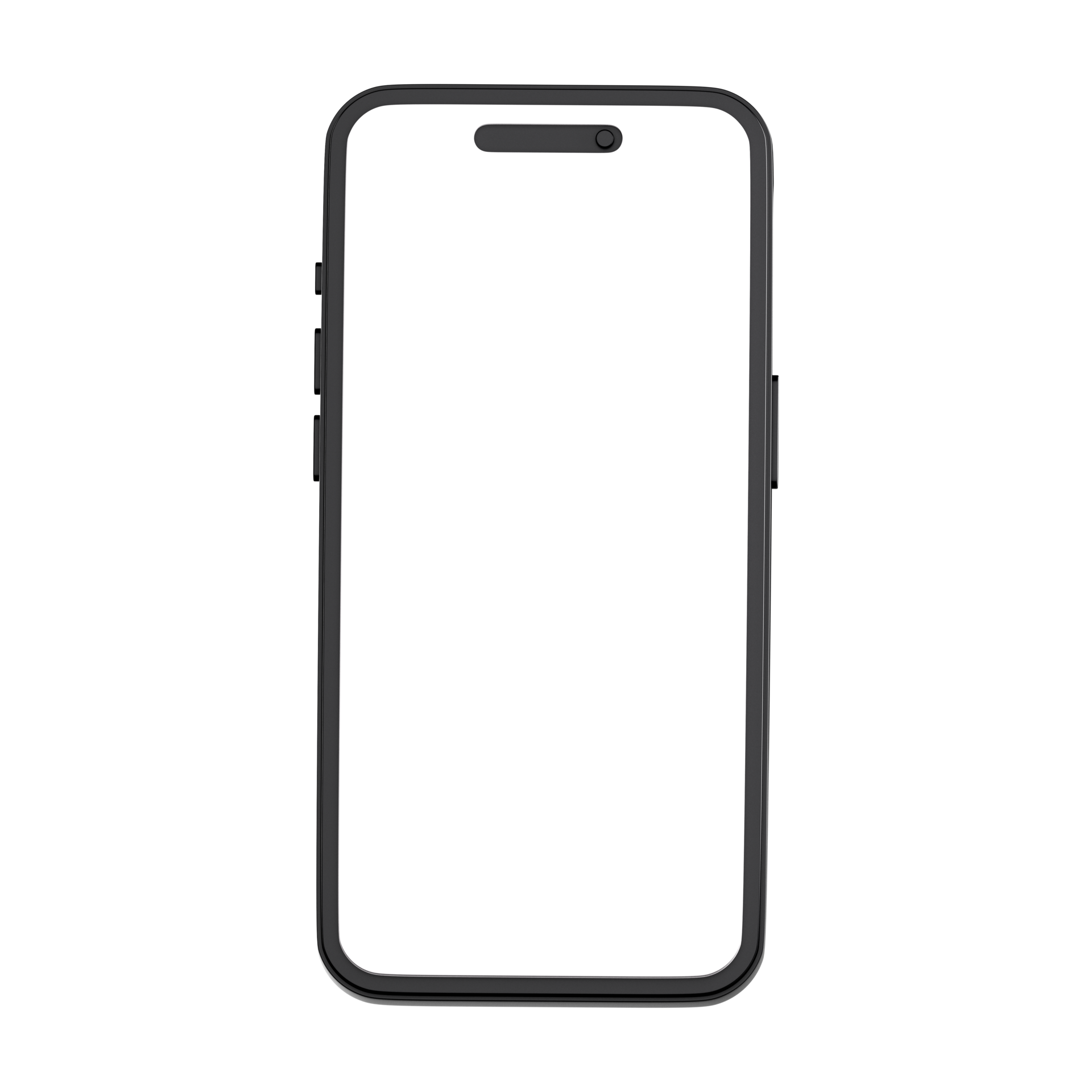 3d smartphone mockup with empty white screen Phone front view template 3d smartphone mockup with empty white screen Phone front view template