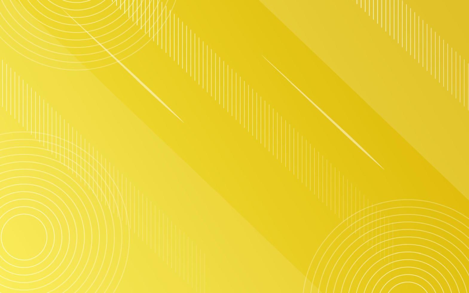 Gradient Yellow background with memphis and line elements vector