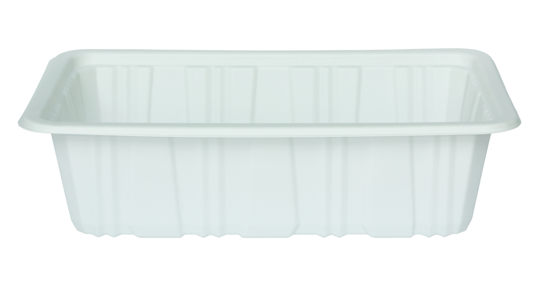 white plastic food container isolated with clipping path png