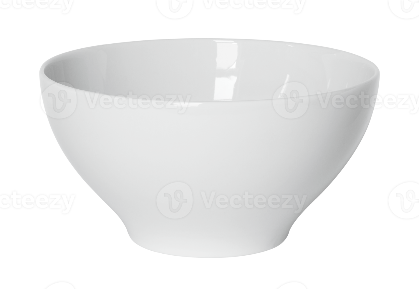 empty white bowl isolated with clipping path for mockup png