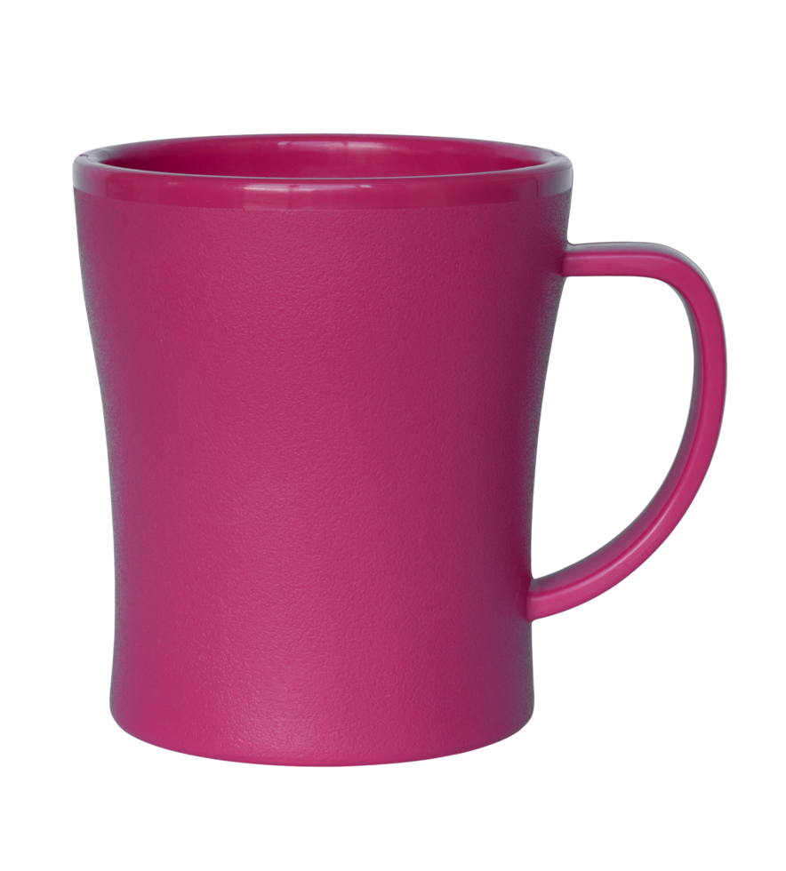 empty red plastic cup isolated with clipping path for mockup png