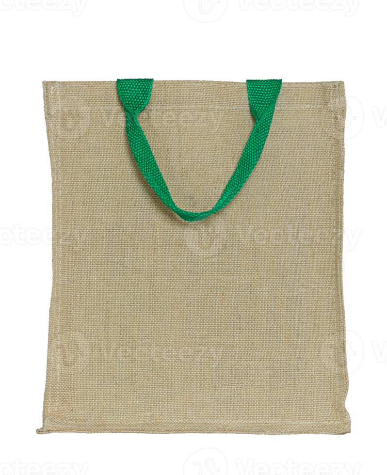 eco fabric bag isolated with clipping path for mockup png