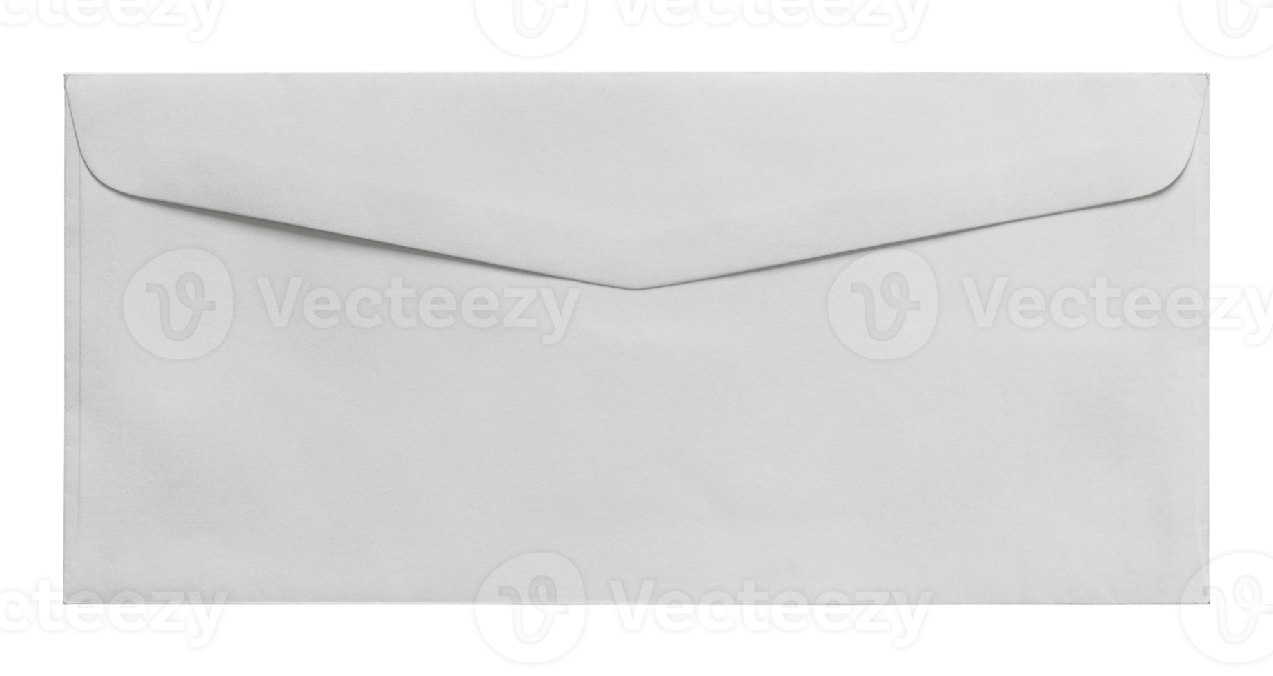 white envelope isolated with clipping path for mockup png