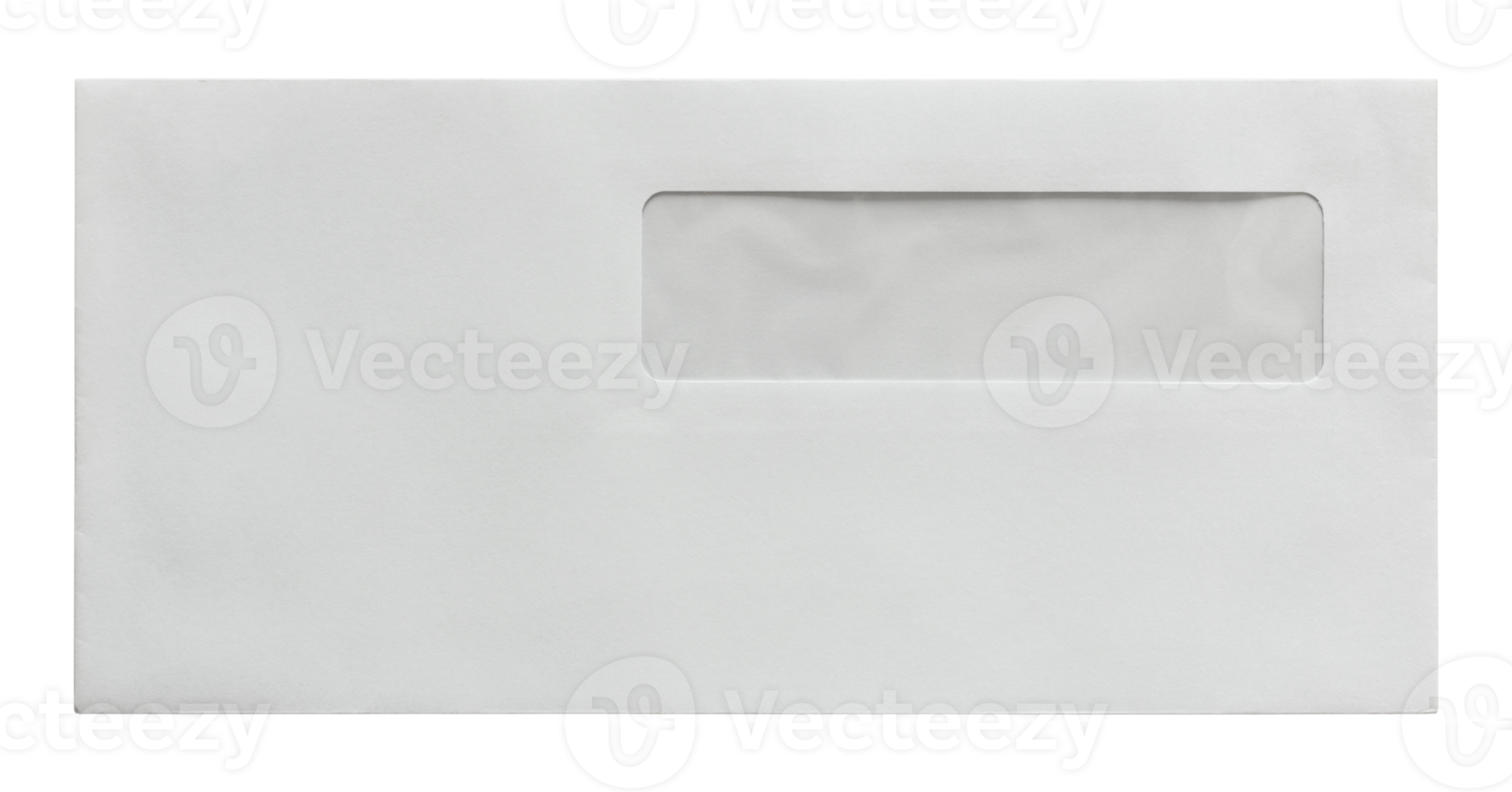 wit envelop geïsoleerd met knipsel pad voor mockup png