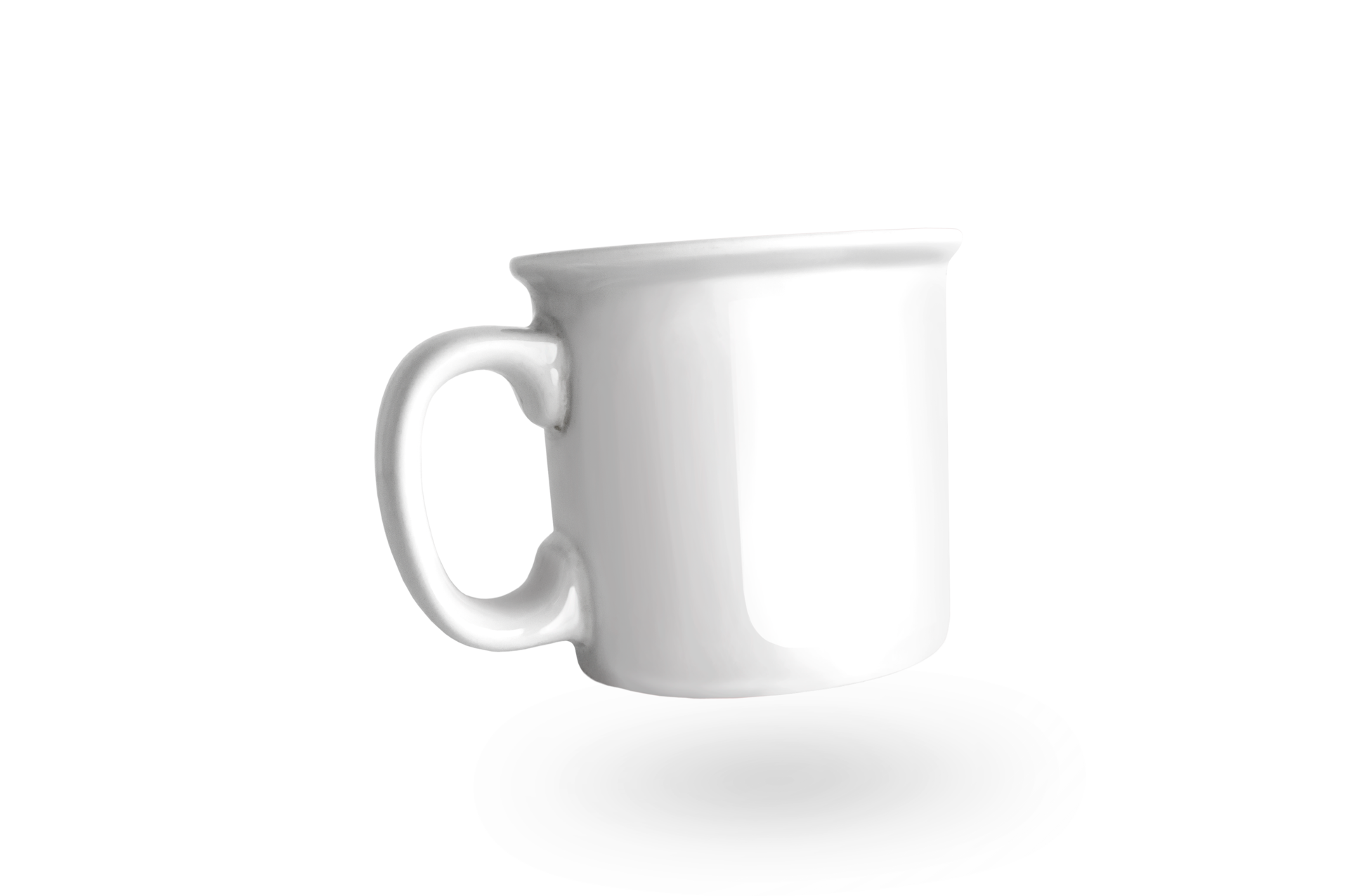 Plain White Mug Floating on Transparent Background 12628107 PNG