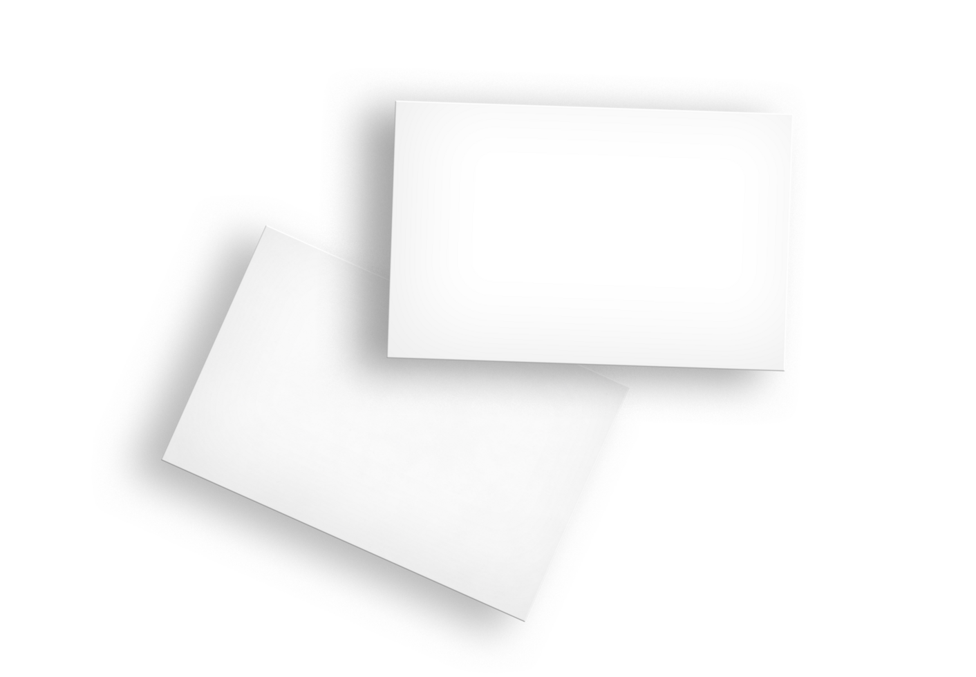 Isolated White Business Cards png