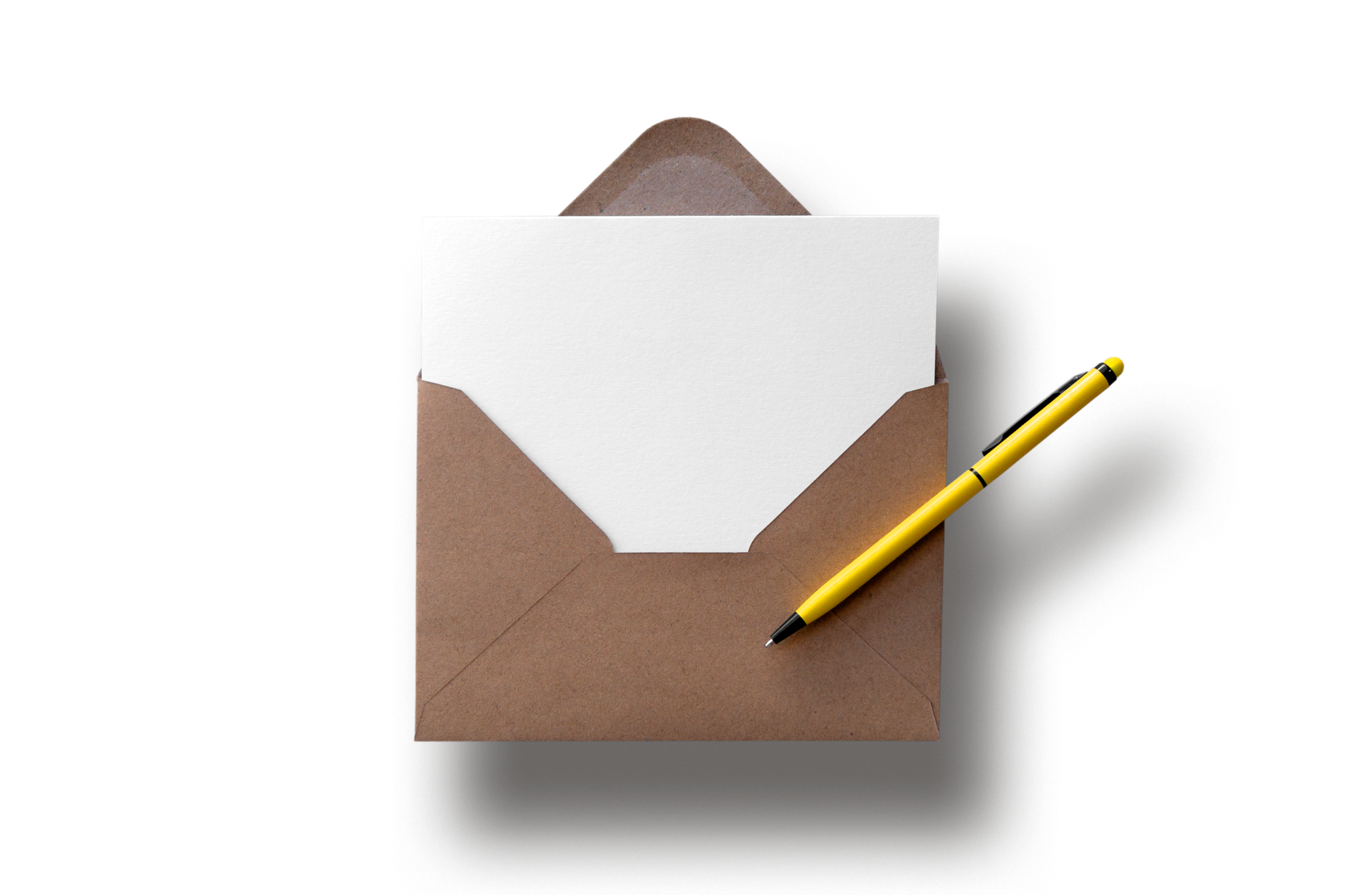 Floating Enveloped Card on Transparent Background 12628151 PNG