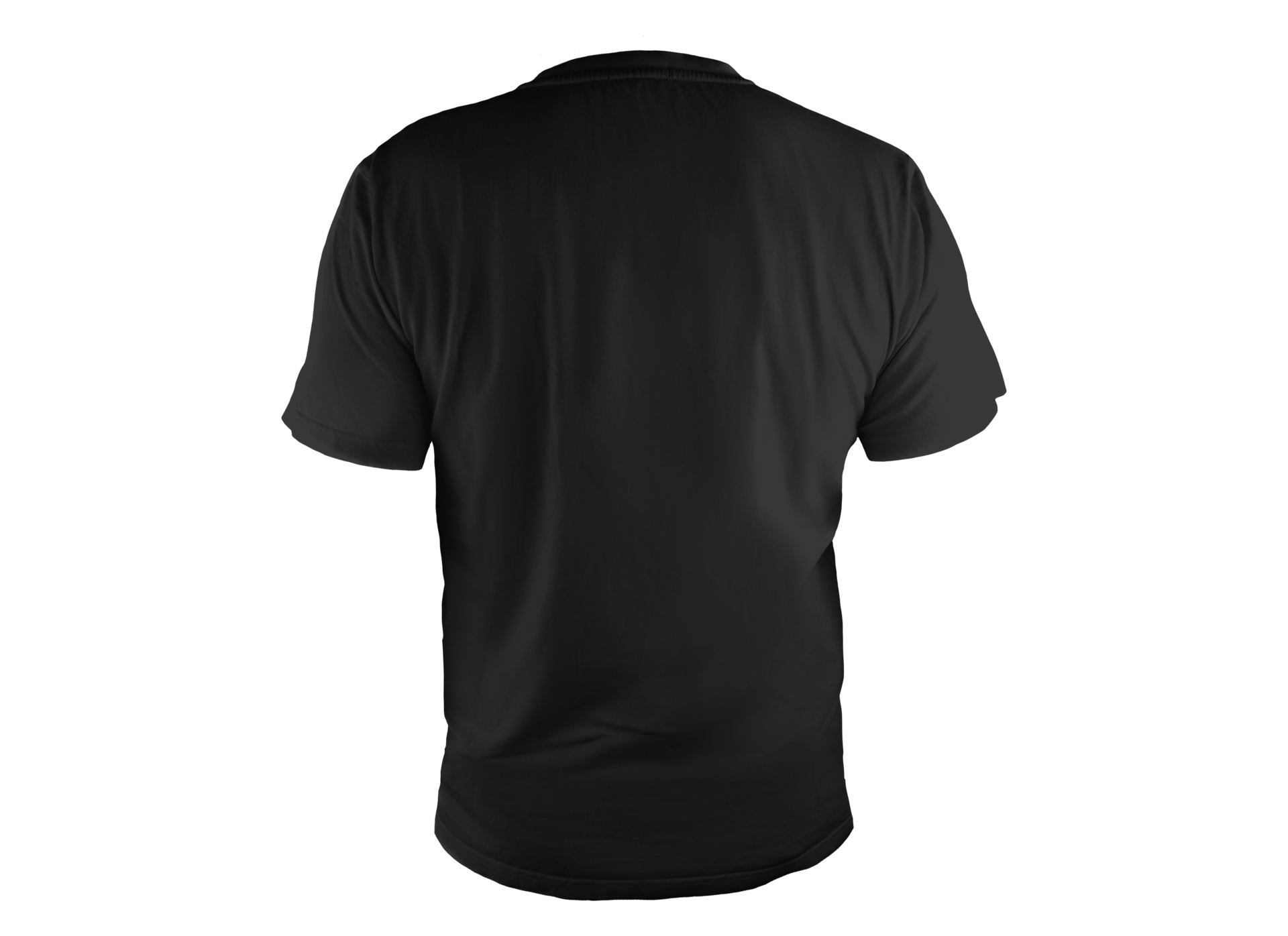 camiseta preta isolada nas costas 12628168 PNG