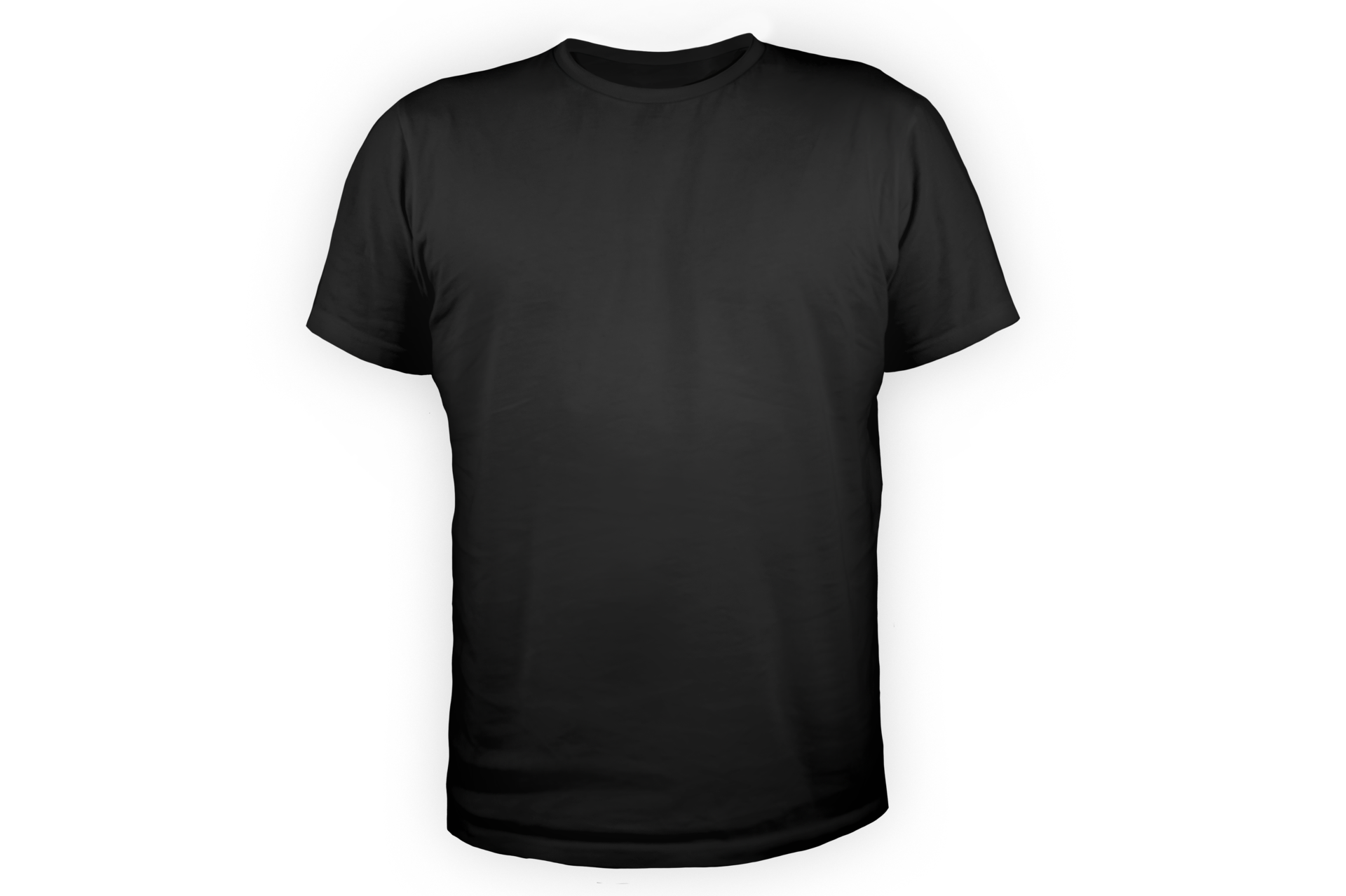 Free Plain Black T-Shirt On Transparent Background 12628220 PNG With ...