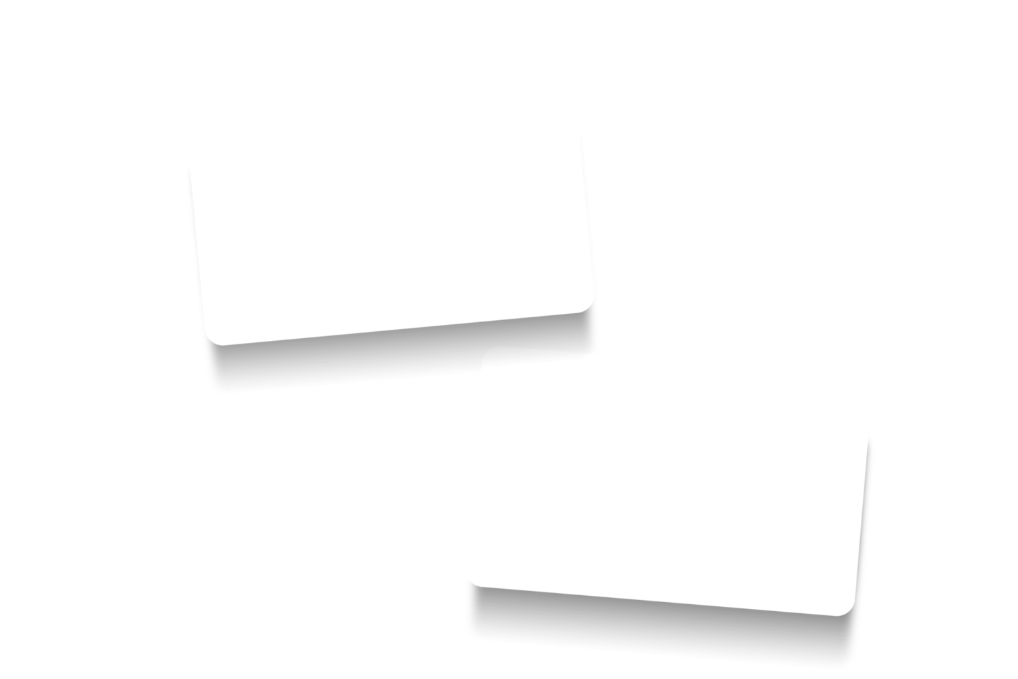 carte-cadeau blanche sur fond transparent png