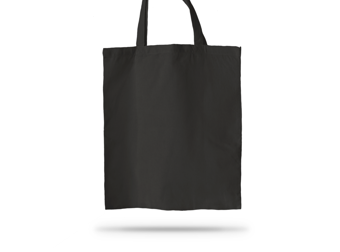 Plain White Tote Bag Hanging on Transparent Background png