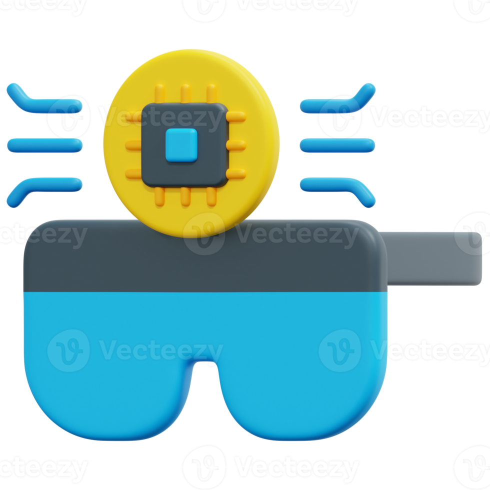 vr glasses 3d render icon illustration png