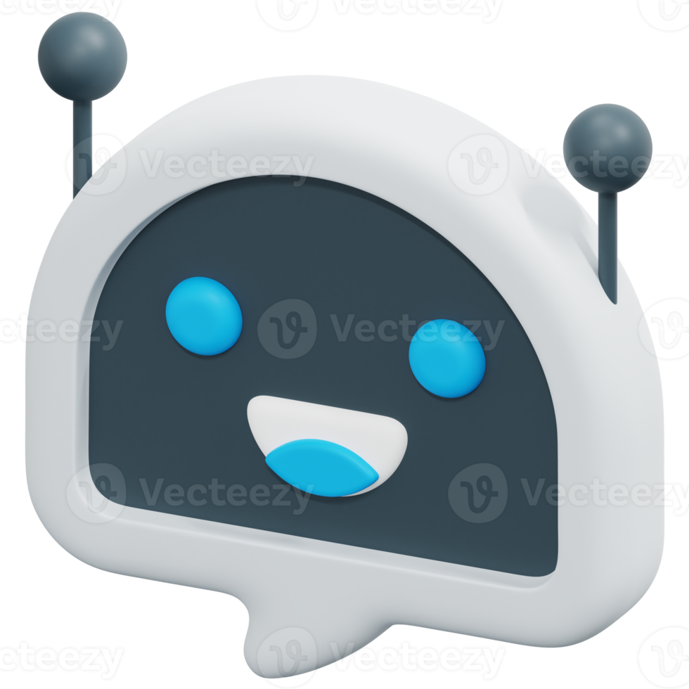 Chatbot 3d geven icoon illustratie png