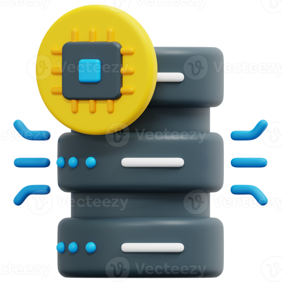 Free server 3d render icon illustration 12628440 PNG with Transparent