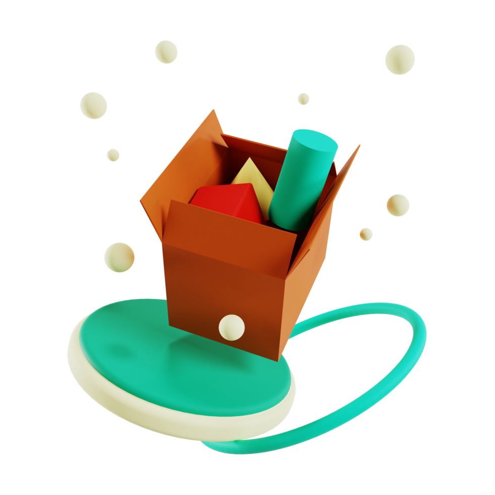 3d shopping icon illustration png