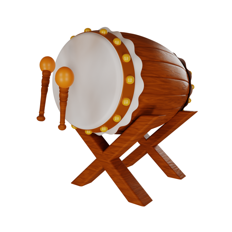 3d mosque drum illustration png