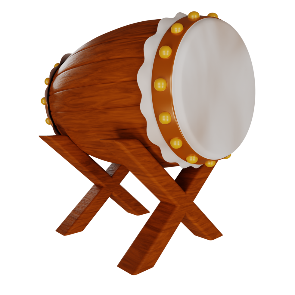 3d mosque drum illustration png