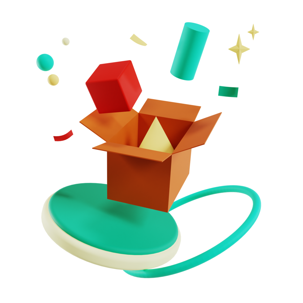 Ilustración de icono de compras 3d png