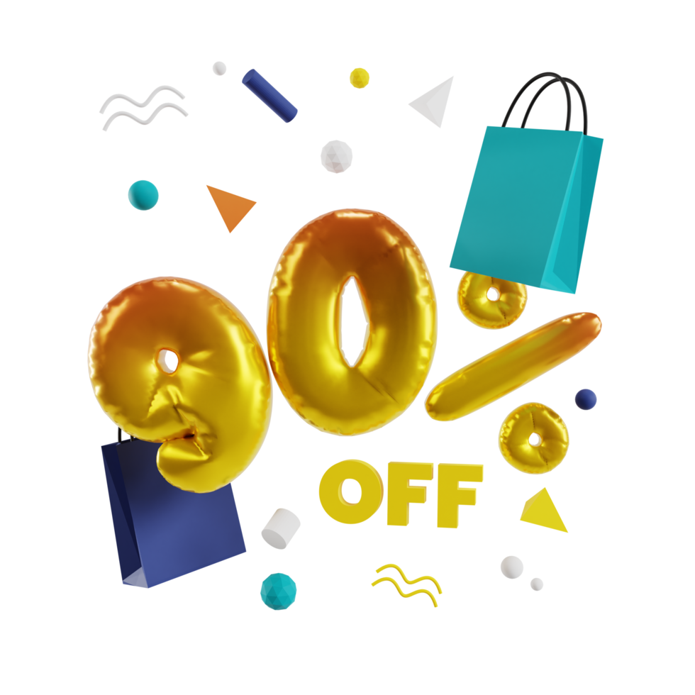 3d sconto illustrazione png