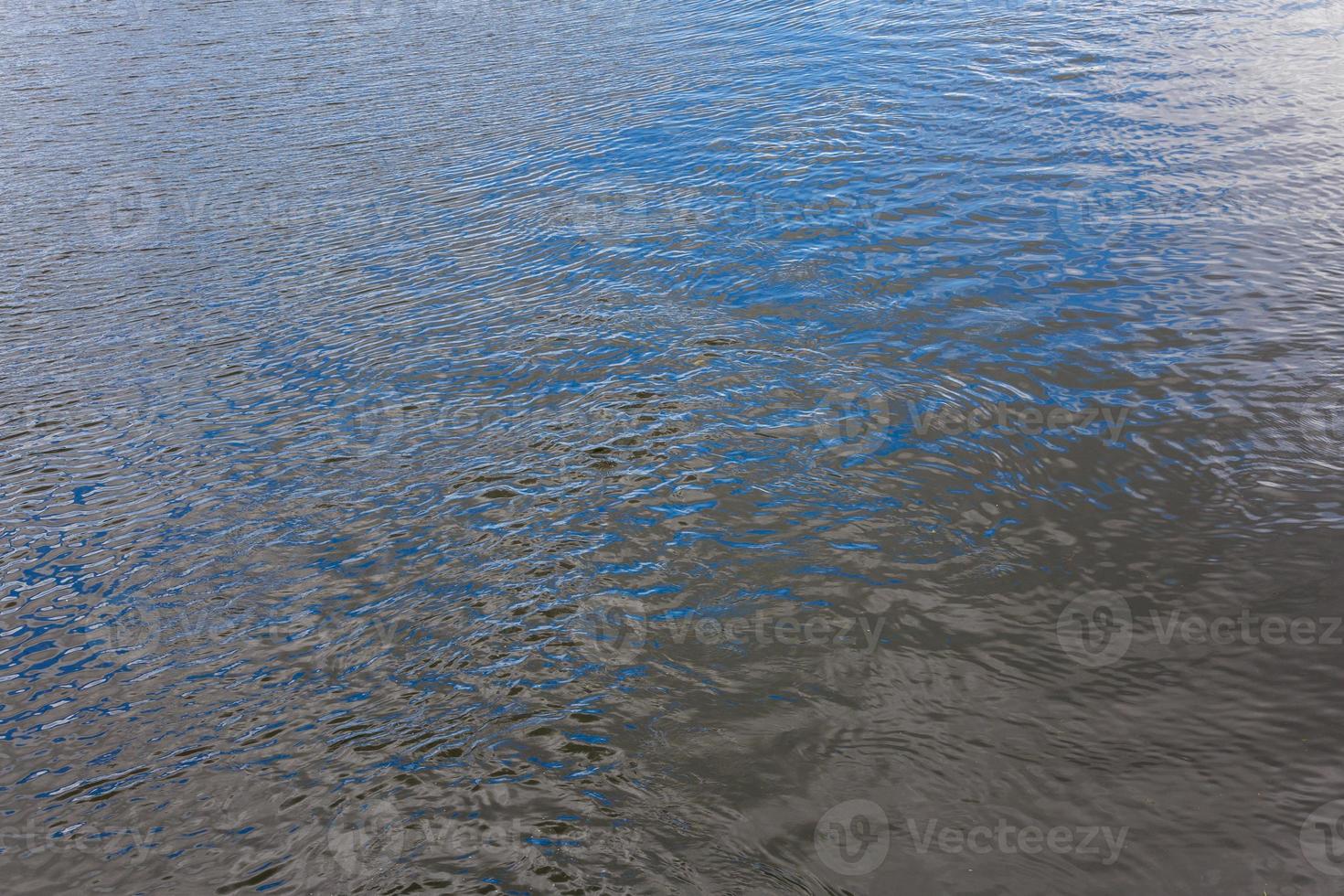 real life river water surface with ripples at summer day - full frame background photo