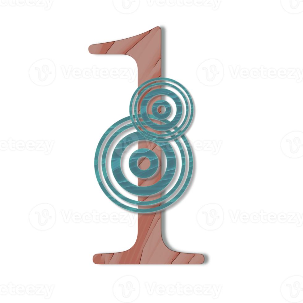 Number 1 on a transparent background png
