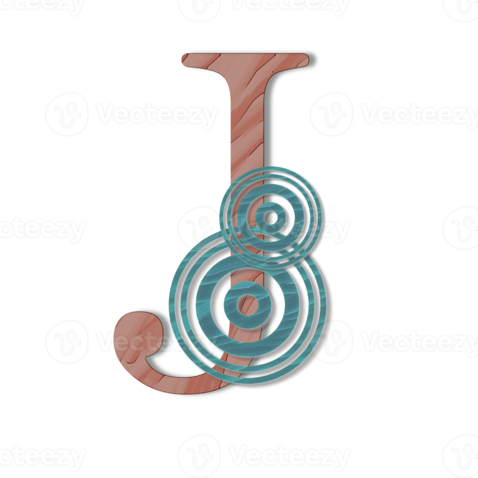 Letter j on a transparent background png