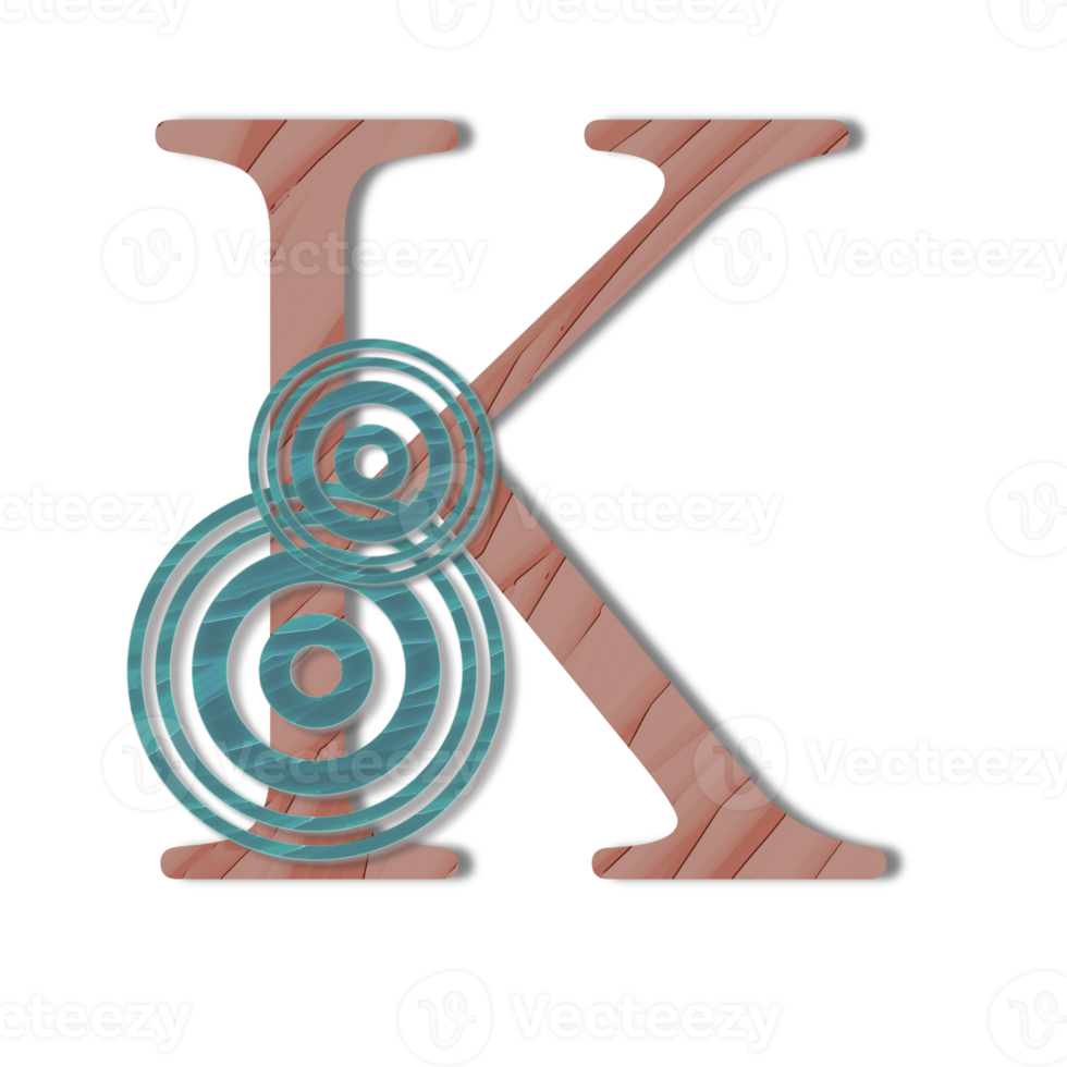 Letter K on a transparent background png