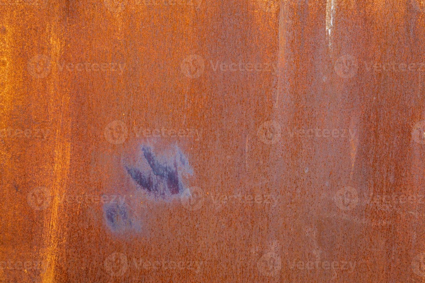 flat dry rusted iron surface close-up background and texture photo