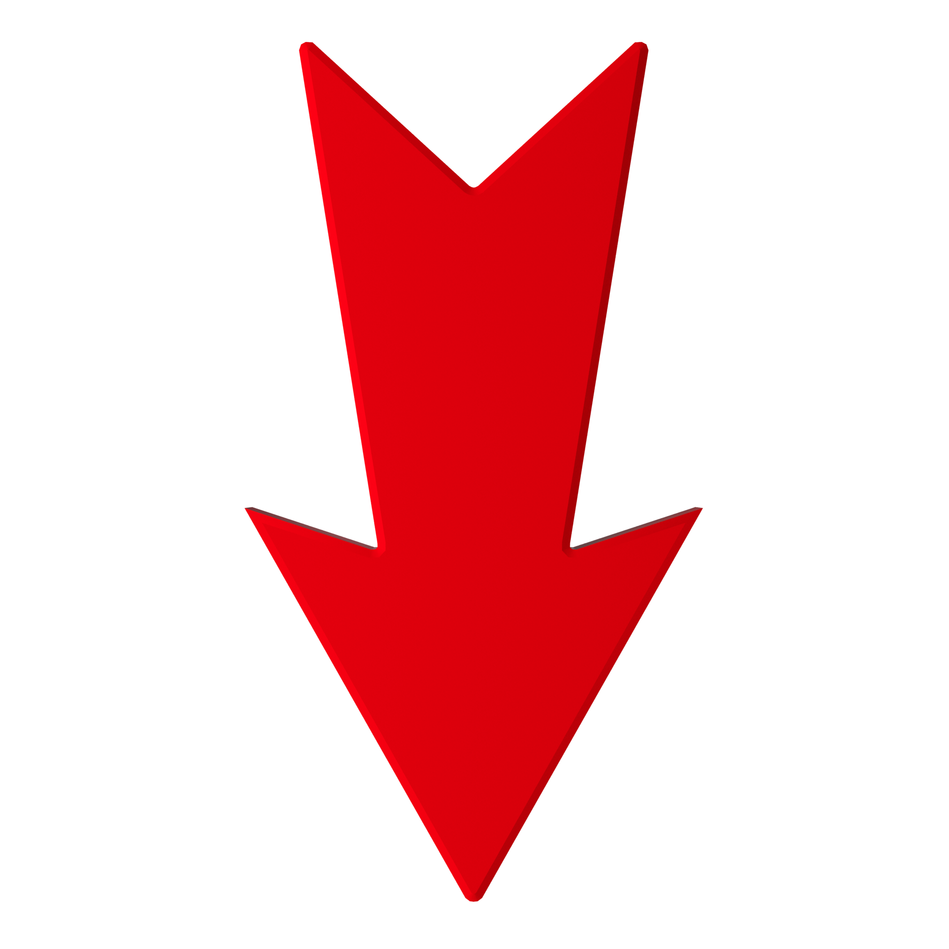 red down arrow transparent